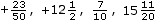 Examples of positive rational numbers expressed as fractions (or mixed numbers) Examples of positive rational numbers expressed as fractions (or mixed numbers)